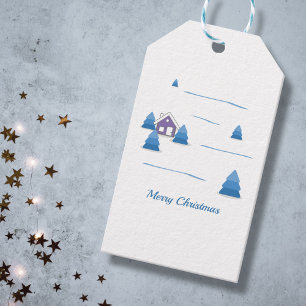 Weihnachtsschneewelt - Geschenk Geschenkanhänger