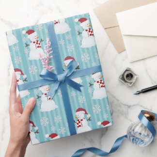 Weihnachtsschneewrapping Paper Geschenkpapier