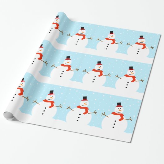 Weihnachtsschneewrapping Paper Geschenkpapier (Ungerollt)