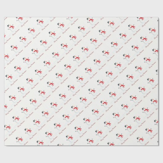 Weihnachtsschneewrapping Paper Geschenkpapier (Flach)