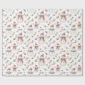 Weihnachtsschneewrapping Paper Geschenkpapier (Flach)