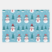 Weihnachtsschneewrapping Paper Geschenkpapier Set (Vorderseite 3)