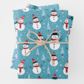 Weihnachtsschneewrapping Paper Geschenkpapier Set (Beispiel)