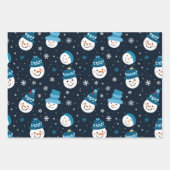 Weihnachtsschneewrapping Paper Geschenkpapier Set (Vorderseite 3)