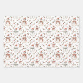 Weihnachtsschneewrapping Paper Geschenkpapier Set (Vorderseite 2)