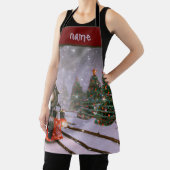 Weihnachtsschneezug Schürze (InSitu)