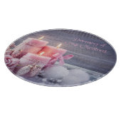 Weihnachtsschneider, rosa Weihnachten Schneidebrett (Ecke)