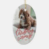 Weihnachtsschnitzel Keramik Ornament (Rechts)