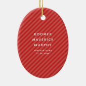 Weihnachtsschnitzel Keramik Ornament (Hinten)