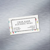 Weihnachtsschnur des Licht-Musters Magnetische Visitenkarte (Beispiel)