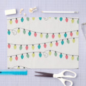 Weihnachtsschnur des Licht-Musters Seidenpapier (Handwerk)