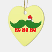 Weihnachtsschnurrbart Keramikornament (Links)