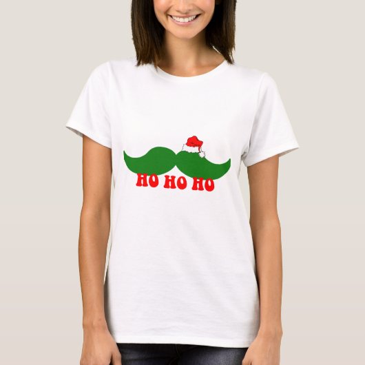 Weihnachtsschnurrbart T-Shirt (Vorderseite)