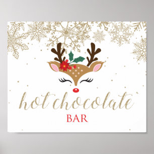 Weihnachtsschokolade Bar Gold Poster