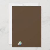 Weihnachtsschokolade Braun Feiertag Einladung (Rückseite)