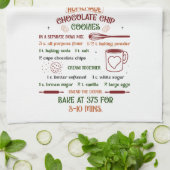 Weihnachtsschokolade Chip Cookie Rezept Weihnachte Geschirrtuch (Gefaltet)