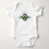 Weihnachtsschokolade Doodle Baby Bodysuit Baby Strampler (Vorderseite)