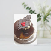 Weihnachtsschokolade Feiertagspostkarte (Stehend Vorderseite)