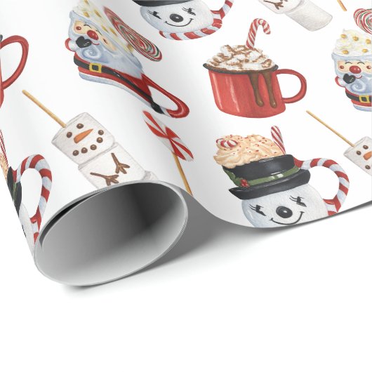 Weihnachtsschokolade Geschenkpapier (Rolleneckpunkt)