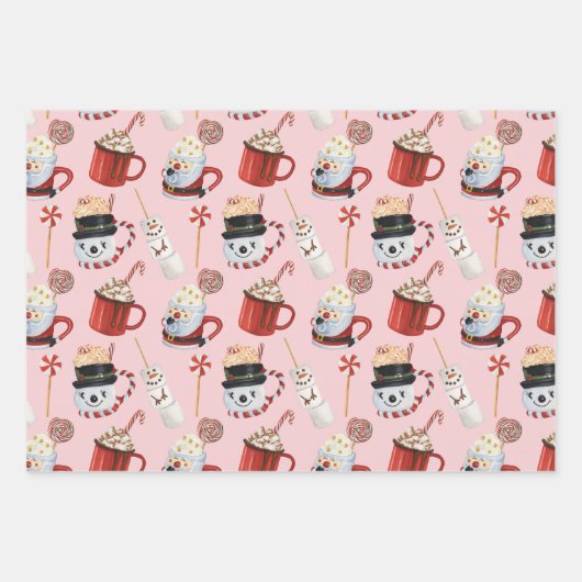 Weihnachtsschokolade Geschenkpapier Set (Vorderseite 3)