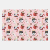 Weihnachtsschokolade Geschenkpapier Set (Vorderseite 2)