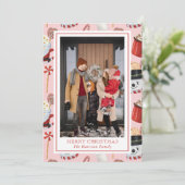 Weihnachtsschokolade Kakao-Foto Feiertagskarte (Stehend Vorderseite)