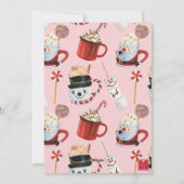 Weihnachtsschokolade Kakao-Foto Feiertagskarte (Rückseite)