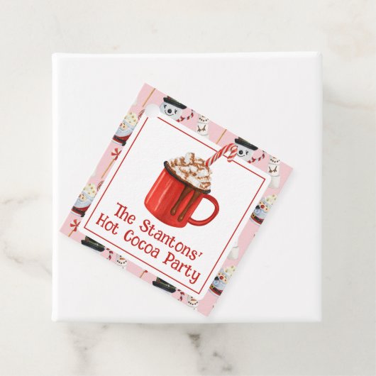 Weihnachtsschokolade Kakao-Party Geschenkanhänger (Beispiel)