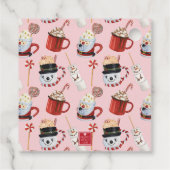 Weihnachtsschokolade Kakao-Party Geschenkanhänger (Rückseite)