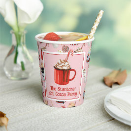 Weihnachtsschokolade Kakao-Party Pappbecher