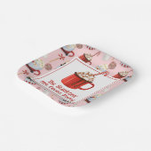 Weihnachtsschokolade Kakao-Party Pappteller (Gewinkelt)