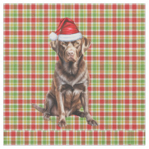 Weihnachtsschokolade Labrador Hund Rot und Grün Ka Stoff