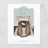 Weihnachtsschokolade Labrador Hunde Feuerplatz Sze (Vorderseite)