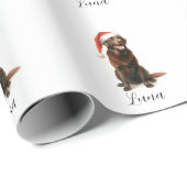 Weihnachtsschokolade Labrador Hundelheftpapier Geschenkpapier (Rolleneckpunkt)