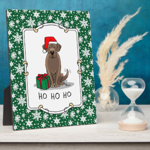 Weihnachtsschokolade Labrador Niedlich Fotoplatte