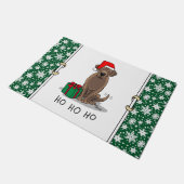 Weihnachtsschokolade Labrador Niedlich Fußmatte (Schrägansicht)