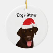 Weihnachtsschokolade Labrador Ornament (Hinten)