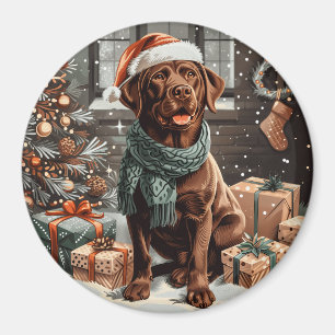 Weihnachtsschokolade Labrador Retriever Dog Magnet