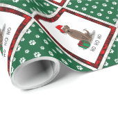 Weihnachtsschokolade Labrador Retriever Funny Geschenkpapier (Rolleneckpunkt)