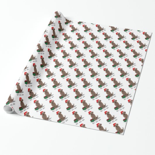 Weihnachtsschokolade Labrador Retriever Funny Geschenkpapier (Ungerollt)