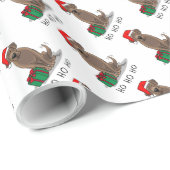 Weihnachtsschokolade Labrador Retriever Funny Geschenkpapier (Rolleneckpunkt)