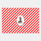 Weihnachtsschokolade Labrador Retriever Funny Geschenkpapier Set (Vorderseite 2)