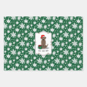 Weihnachtsschokolade Labrador Retriever Funny Geschenkpapier Set (Vorderseite)