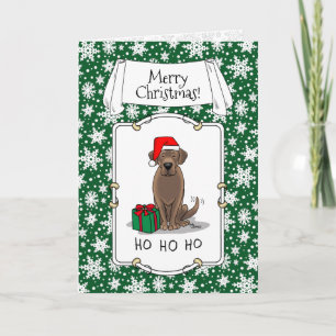 Weihnachtsschokolade Labrador Retriever Funny Karte