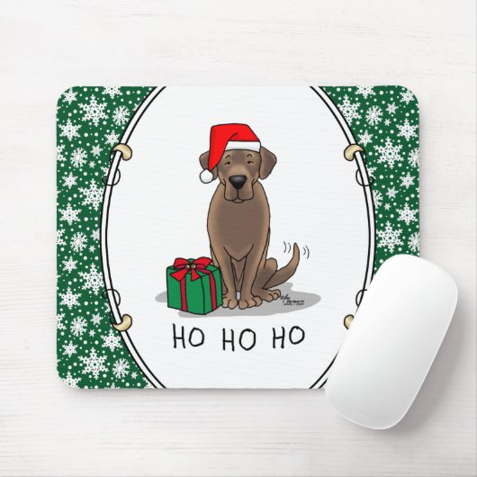 Weihnachtsschokolade Labrador Retriever Funny Mousepad (Mit Mouse)