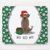 Weihnachtsschokolade Labrador Retriever Funny Mousepad (Vorne)
