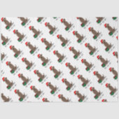 Weihnachtsschokolade Labrador Retriever Funny Seidenpapier (Vorderseite)