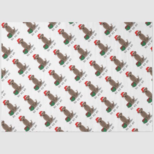 Weihnachtsschokolade Labrador Retriever Funny Seidenpapier (Vorderseite)