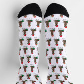 Weihnachtsschokolade Labrador Retriever Funny Socken (Oben)