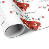 Weihnachtsschokolade Labrador Retriever Geschenkpapier (Rolleneckpunkt)